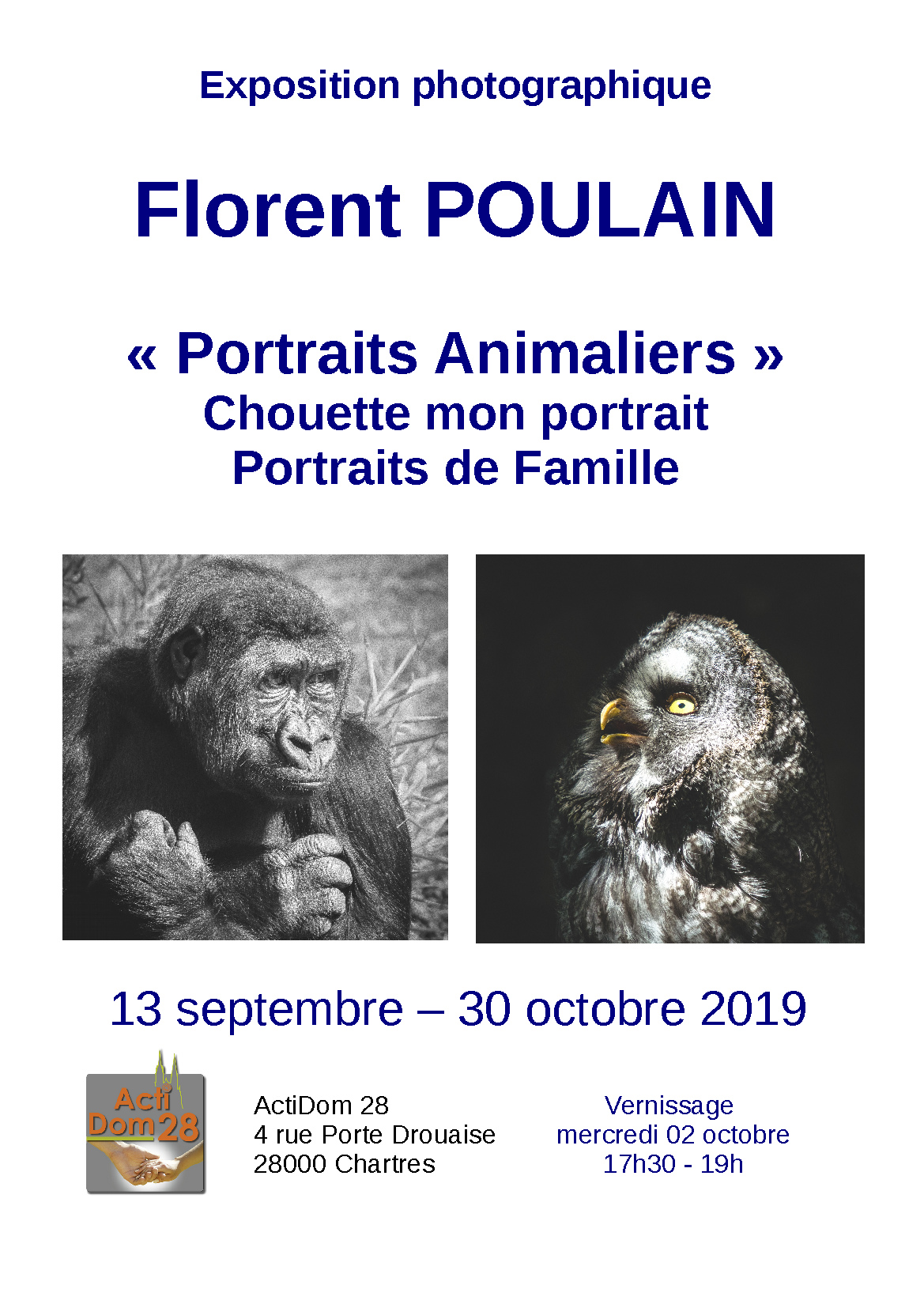 Florent Poulain expose chez ActiDom28