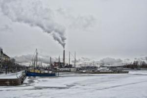 106 Le Port d'Helsinki en Hiver, Christian Georget