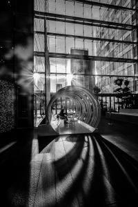 Christian Georget Pause café à la Défense
